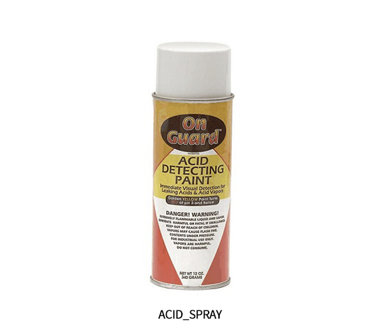 Acid Leak Detection Paint , Acid Spray