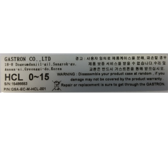 독성센서_HCL, GSA-EC-M-HCL-001 설명서
