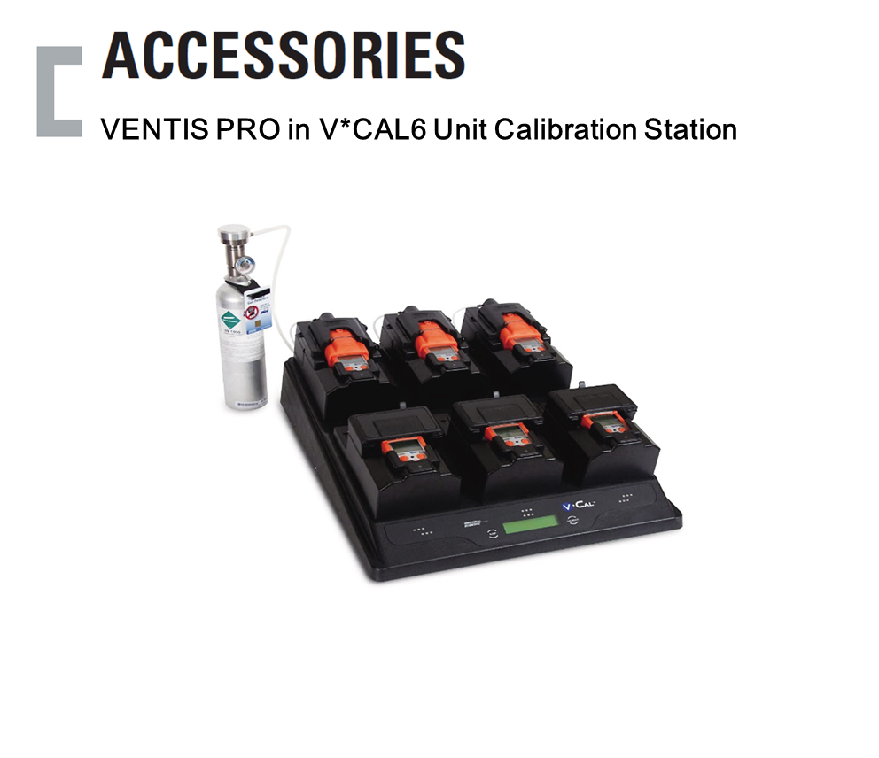 VENTIS PRO in V*CAL6 Unit Calibration Station, 휴대용 가스감지기 Accessories