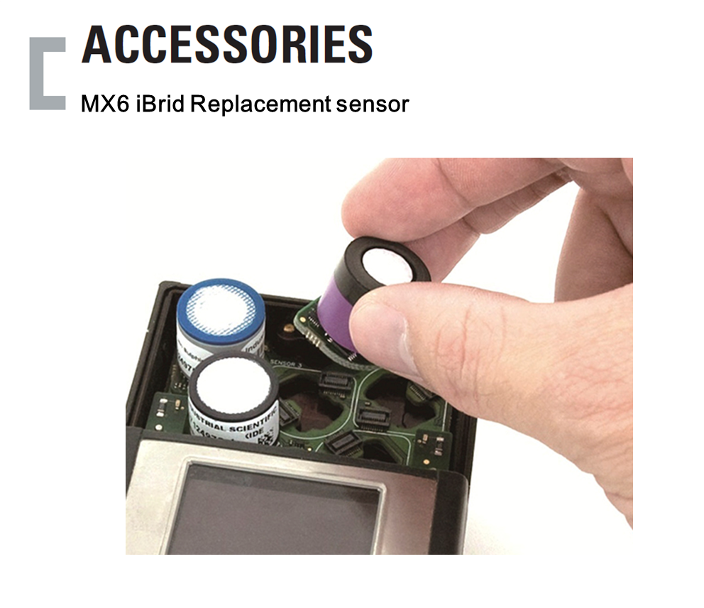 MX6 iBrid Replacement sensor, Portable Gas Detector Accessories
